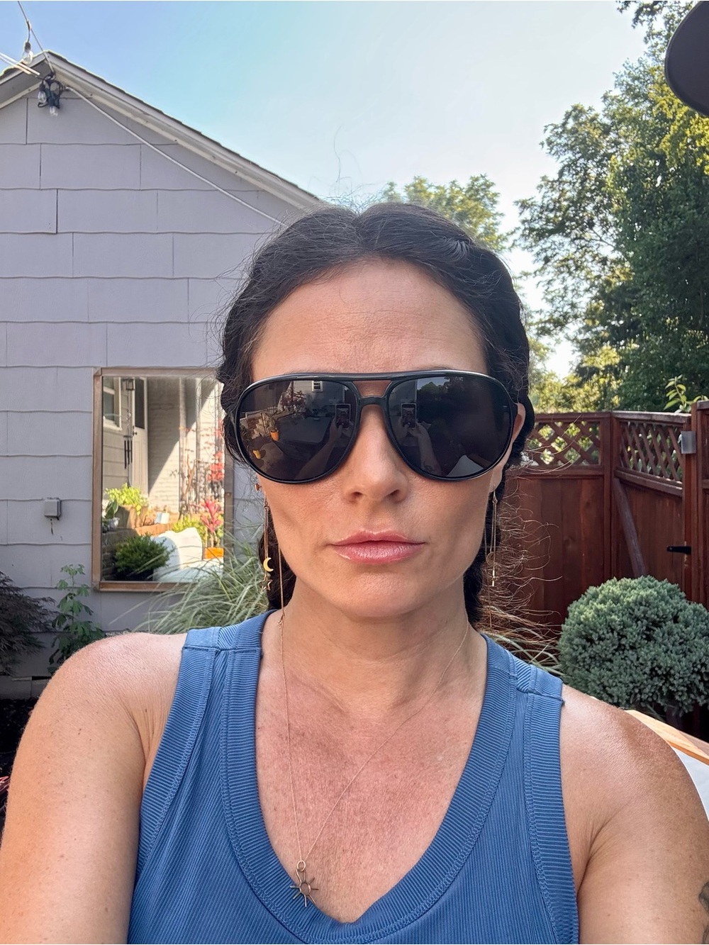 Authentic Prada Black Frame Sunglasses with Black/Tinted Lenses - Picture 2 of 2
